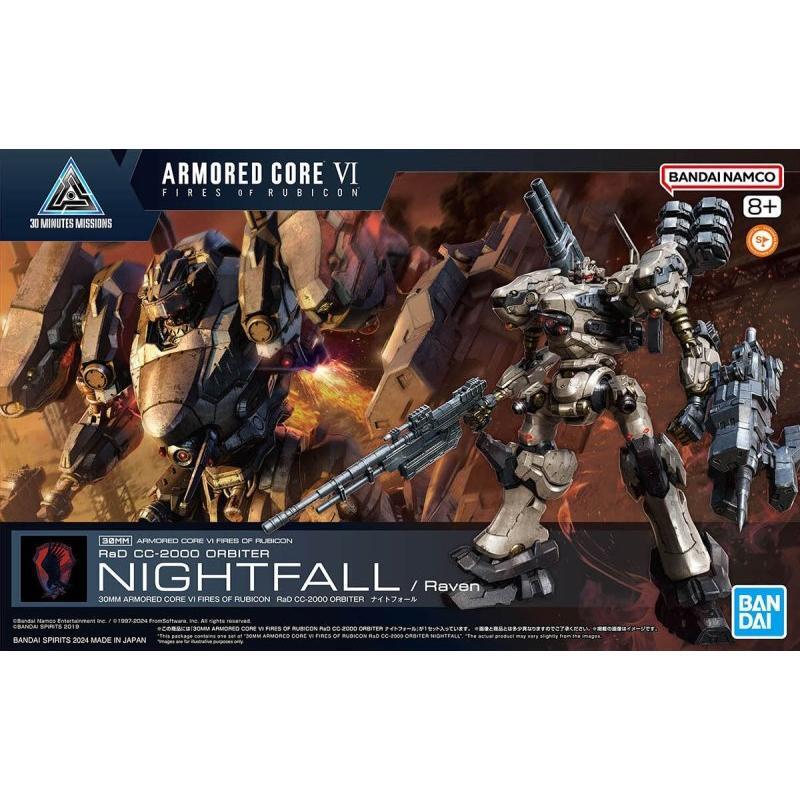 BANDAI 30MM Armored Core VI Fires of Rubicon RaD CC-2000 Orbiter Nightfall/Raven
