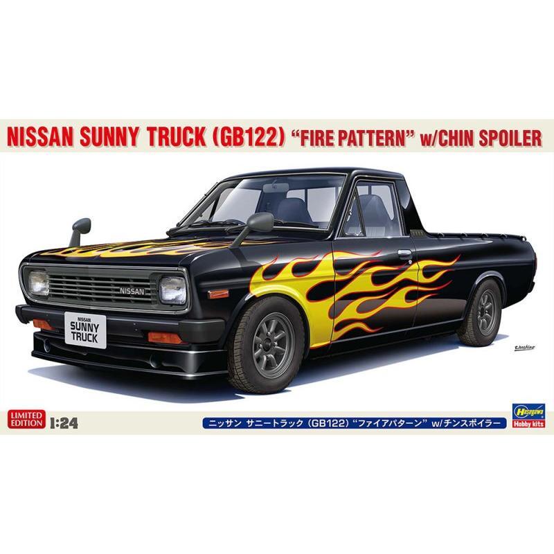 HASEGAWA NISSAN SUNNY TRUCK (GB122) "FIRE PATTERN" w/CHIN SPOILER