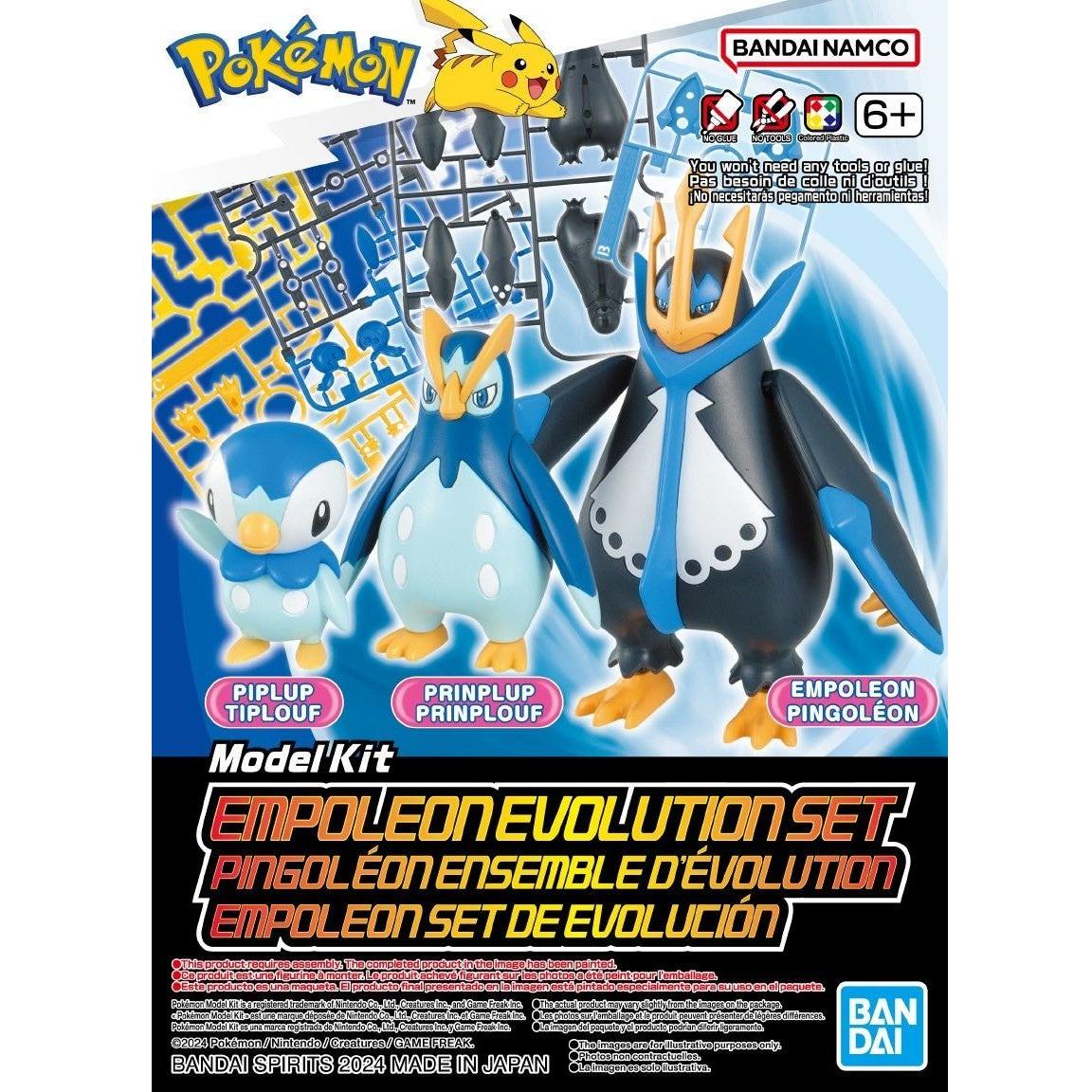 BANDAI Pokemon Model Kit Empoleon Evolution Set