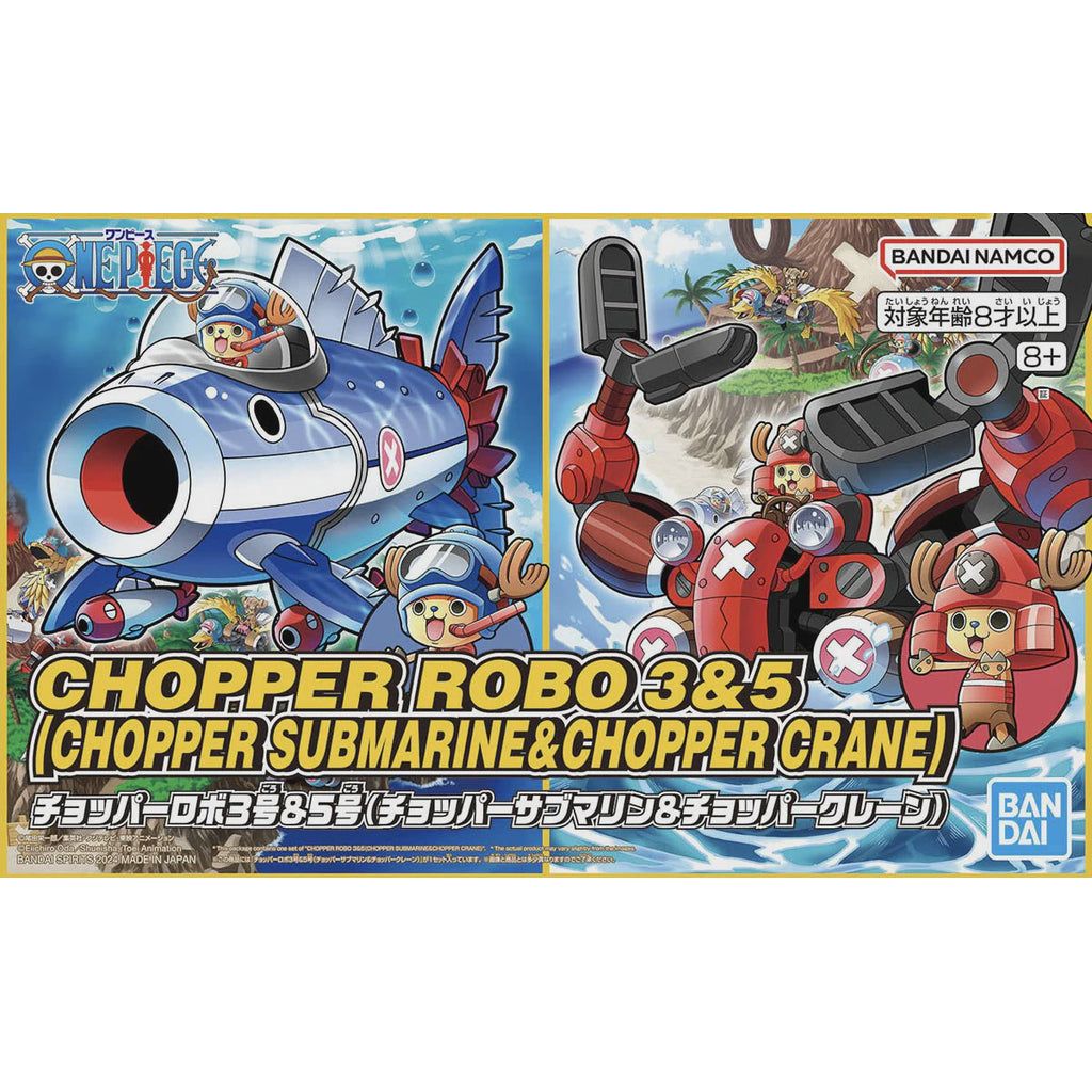 BANDAI Chopper Robot 3&5 (Chopper Submarine & Chopper Crane)