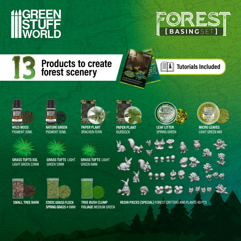 GREEN STUFF WORLD Basing Sets - Forest