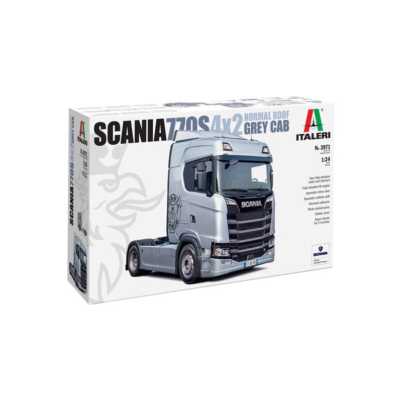 ITALERI Scania S770 4x2 Normal Roof "Grey Cab" (New Decal Sheet)