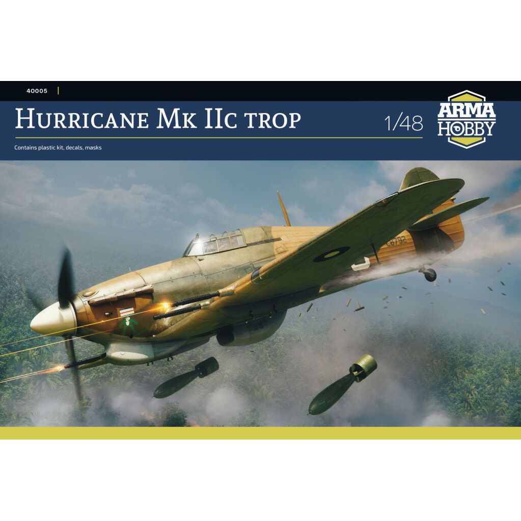 Arma Hobby 1/48 Hawker Hurricane Mk.IIc Trop Plastic Model Kit