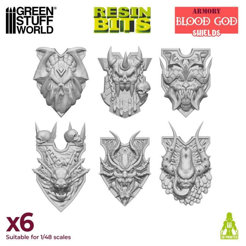GREEN STUFF WORLD Blood God Shields
