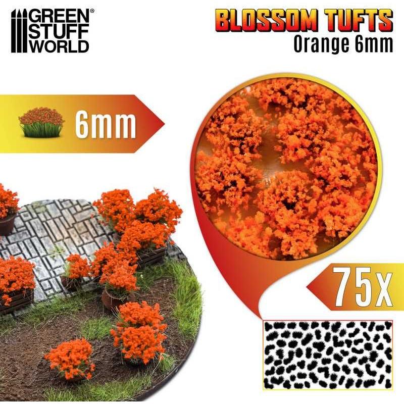 GREEN STUFF WORLD Blossom Tuft- Orange