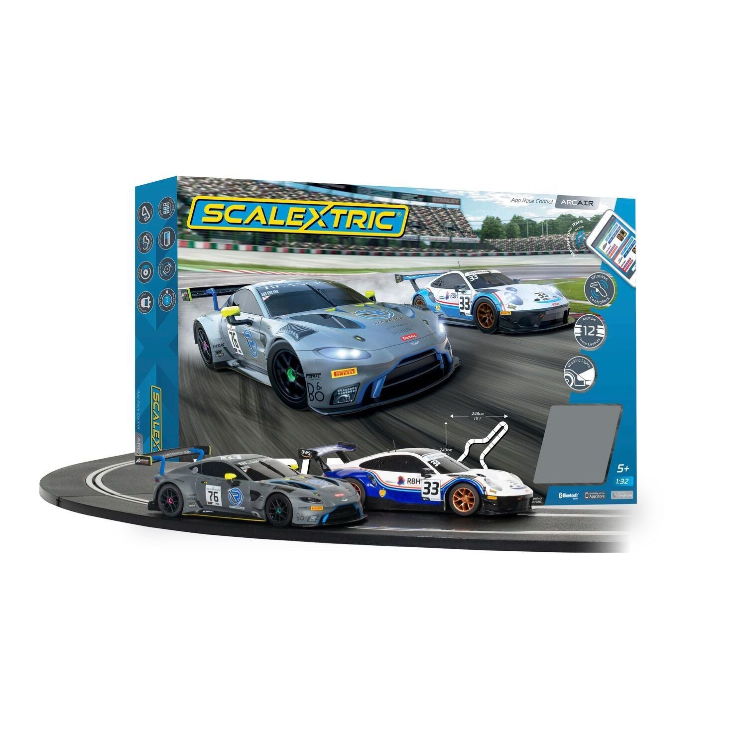 SCALEXTRIC Arc Air World GT Race Set