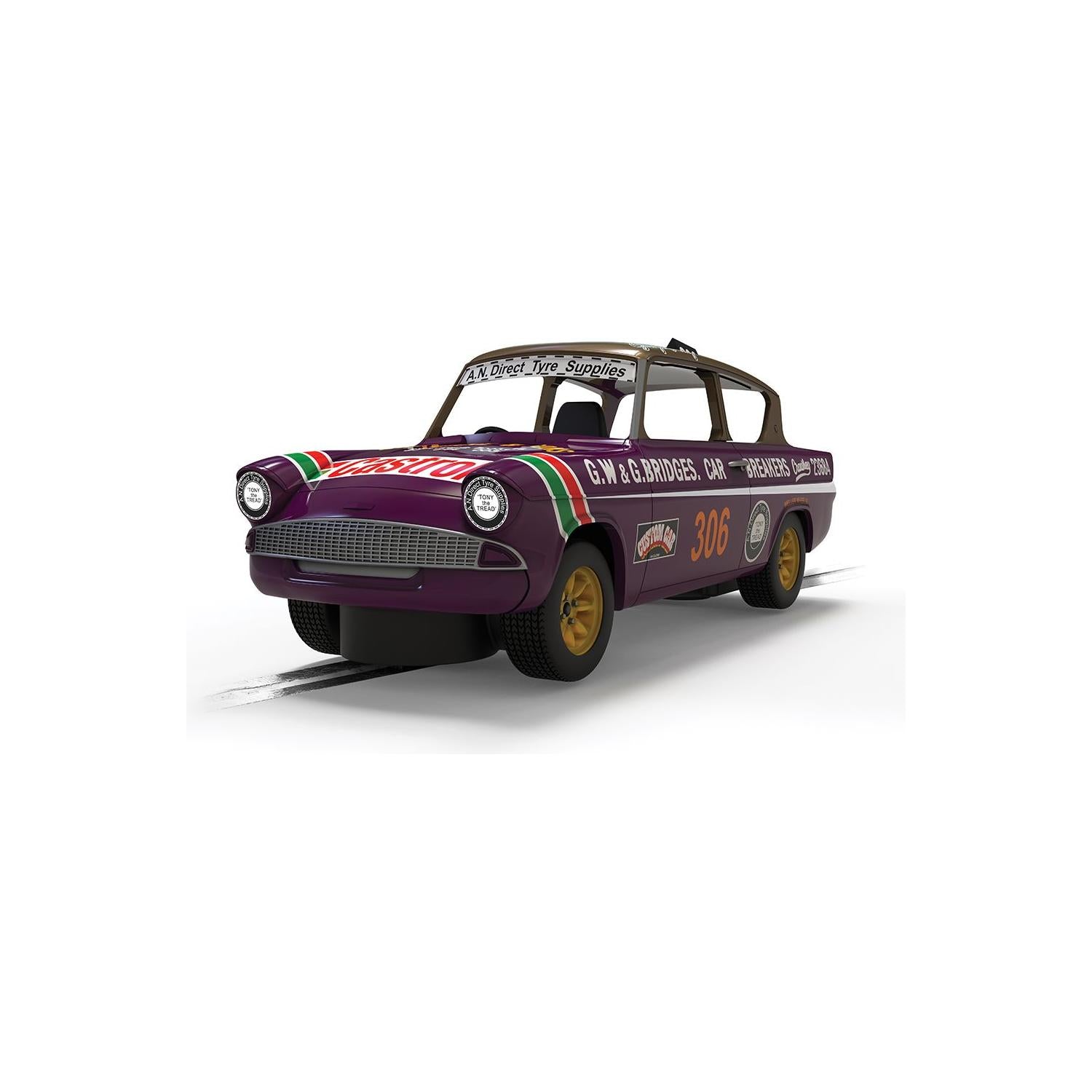 Scalextric Ford Anglia 105e George Polley 306
