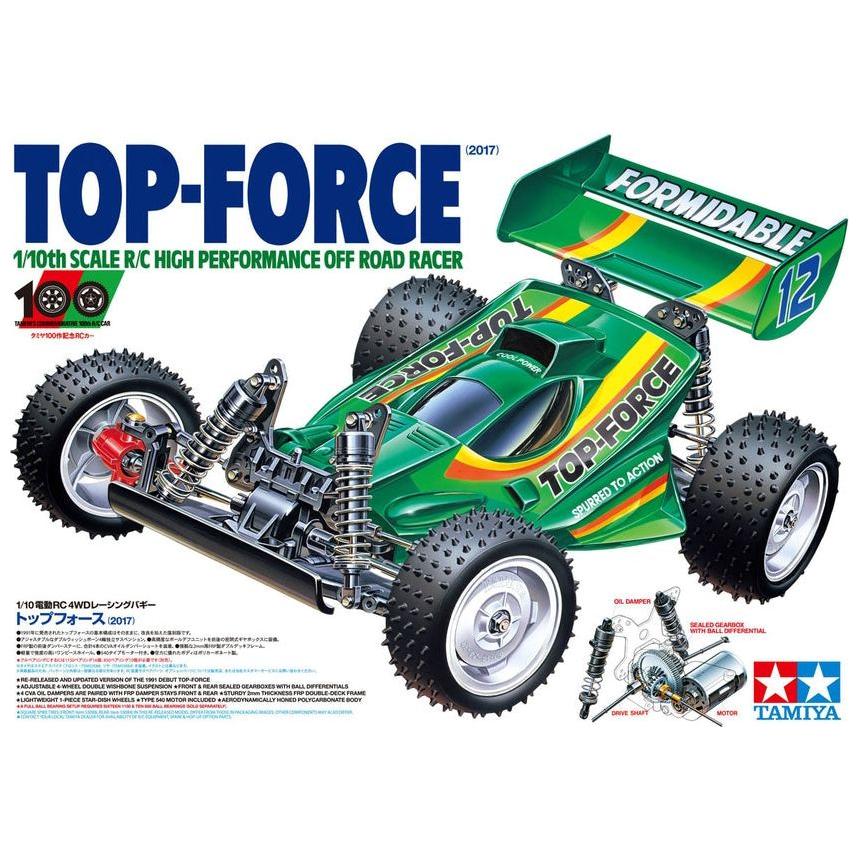 TAMIYA 1/10 Top Force (2017) 1/10 RC High Performance Off-Road Racer Kit