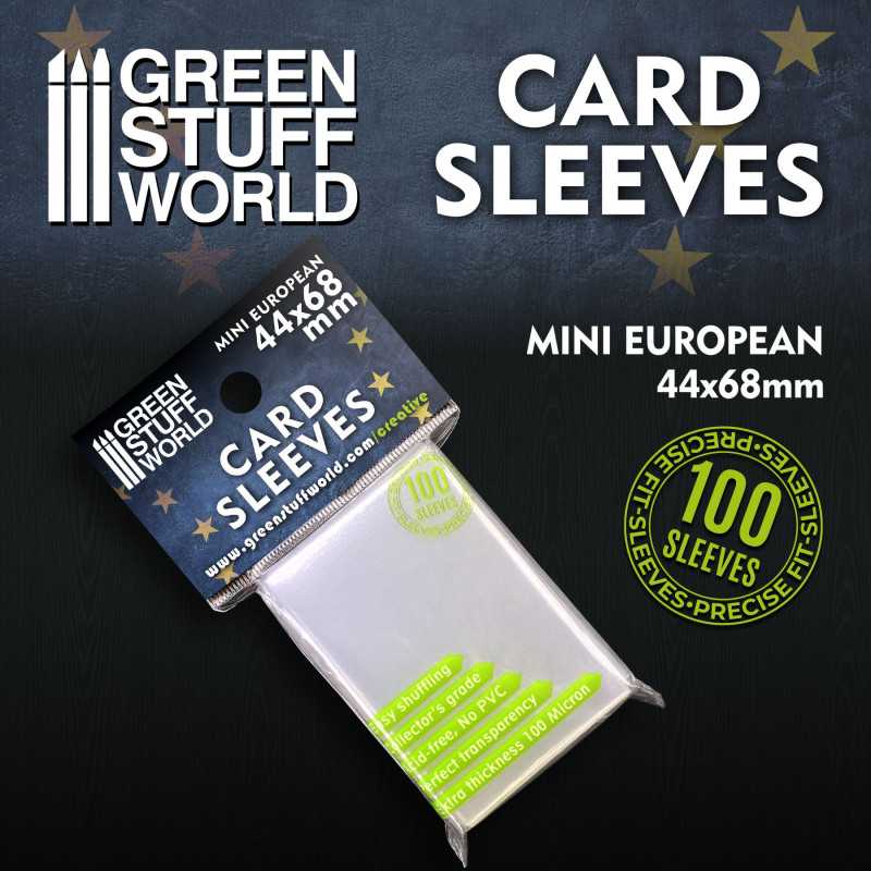GREEN STUFF WORLD Card Sleeves - Mini European 44x68mm