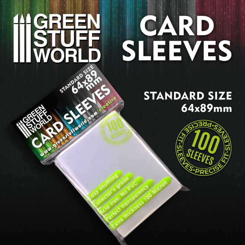 GREEN STUFF WORLD Card Sleeves - Standard 64x89mm