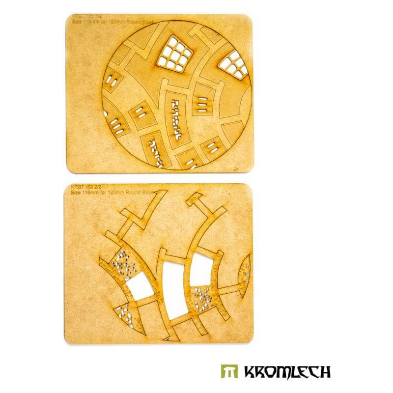 KROMLECH Caste Enclaves 120 mm Round Base Topper