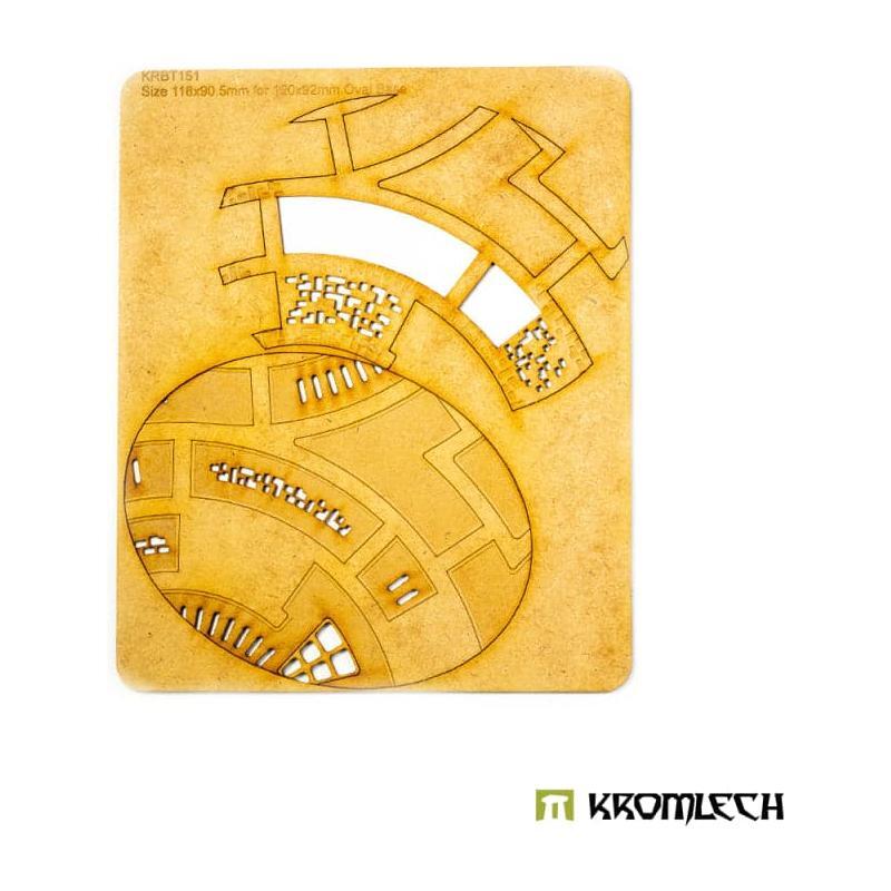 KROMLECH Caste Enclaves 120x92 mm Oval Base Topper