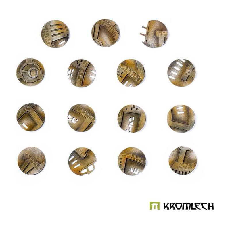 KROMLECH Caste Enclaves 28.5mm Round Base Toppers