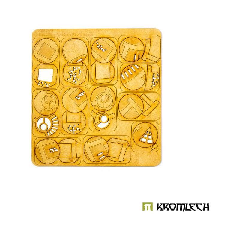 KROMLECH Caste Enclaves 30mm Round Base Toppers
