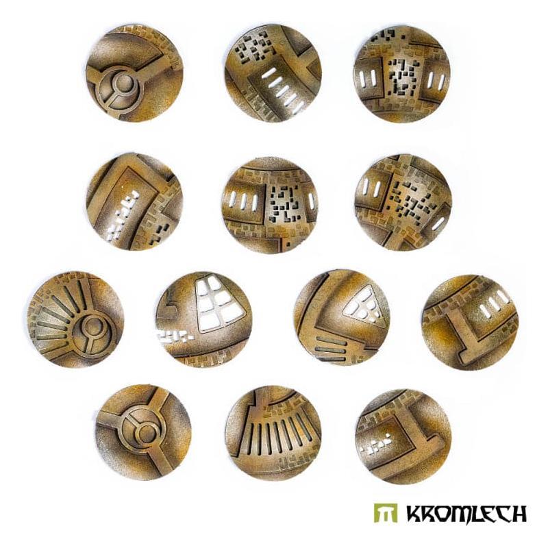 KROMLECH Caste Enclaves 40mm Round Base Toppers
