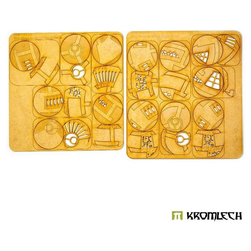 KROMLECH Caste Enclaves 40mm Round Base Toppers