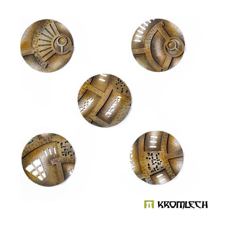 KROMLECH Caste Enclaves 50mm Round Base Toppers - 50 mm