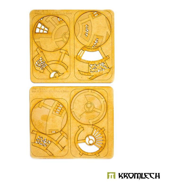 KROMLECH Caste Enclaves 60mm Round Base Toppers