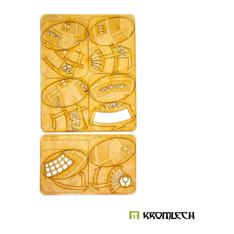 KROMLECH Caste Enclaves 75x42mm Oval Base Toppers