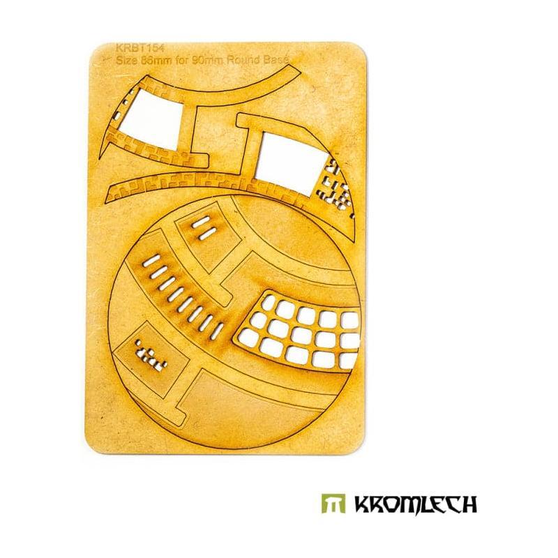 KROMLECH Caste Enclaves 90mm Round Base Topper