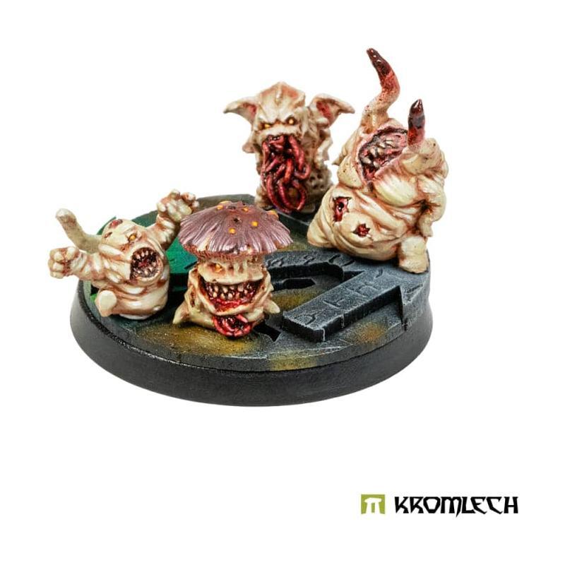 KROMLECH Chaos Temple 28.5mm Round Base Toppers