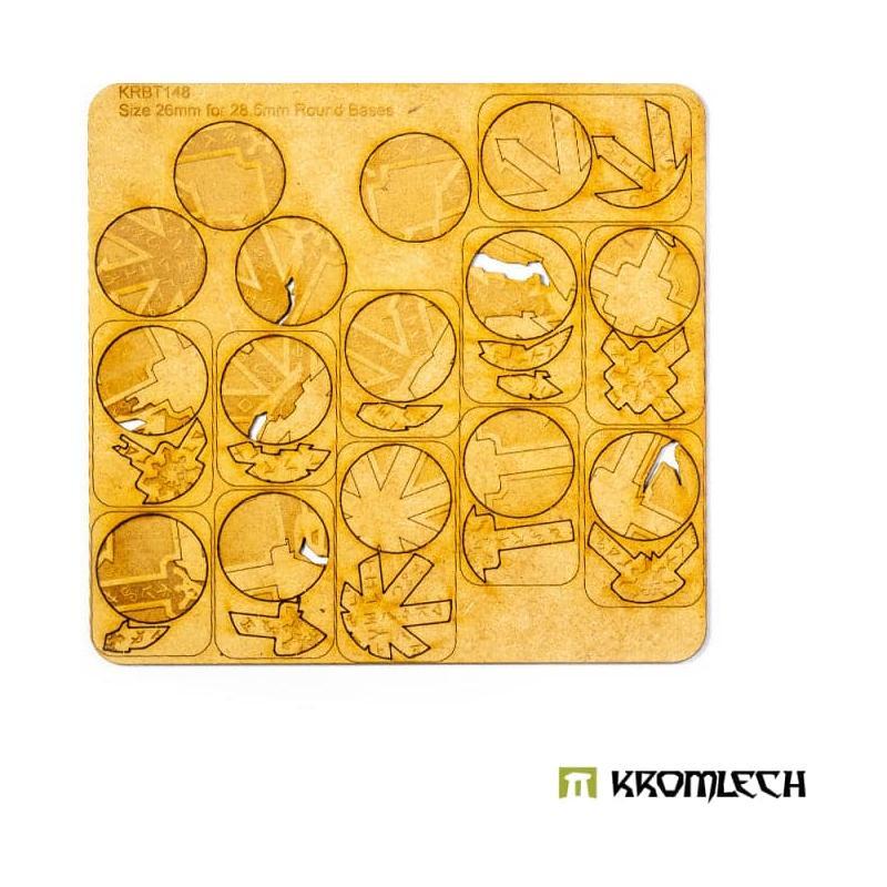 KROMLECH Chaos Temple 28.5mm Round Base Toppers