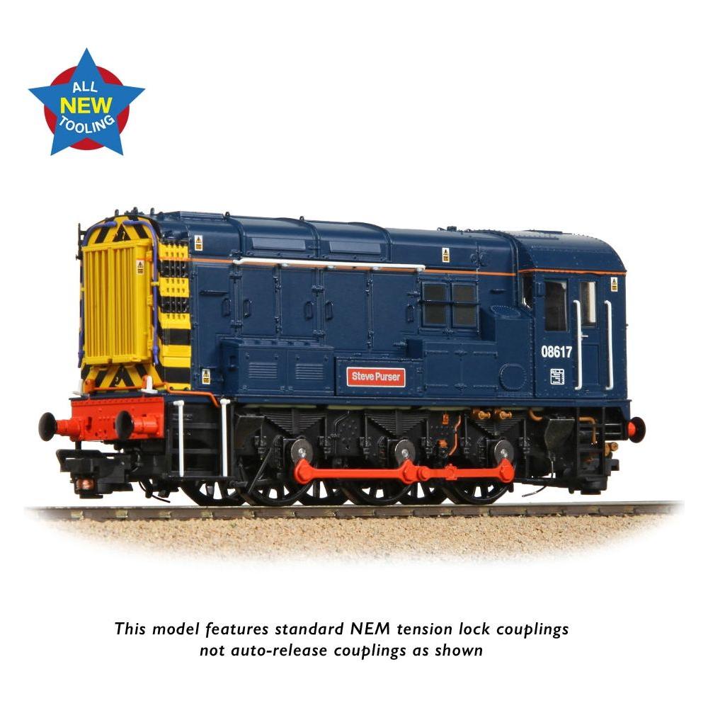 BRANCHLINE Class 08 08617 'Steve Purser' BR Blue