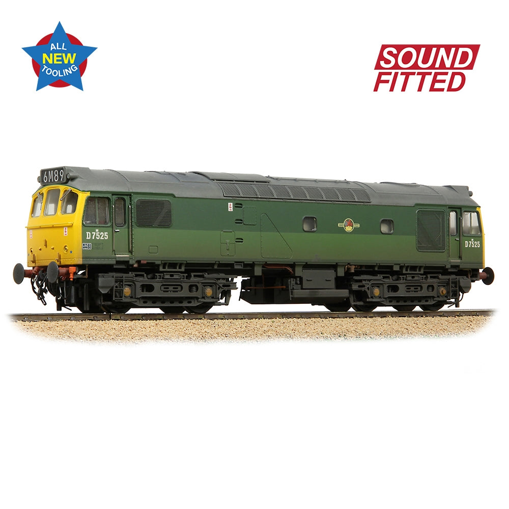BRANCHLINE Class 25/2 D7525 BR Two-Tone Green (Full Yellow Ends) [W]