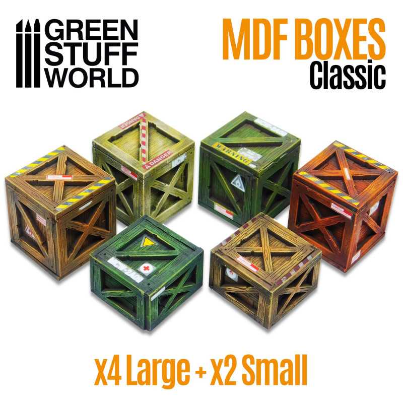 GREEN STUFF WORLD Classic Wood Crates