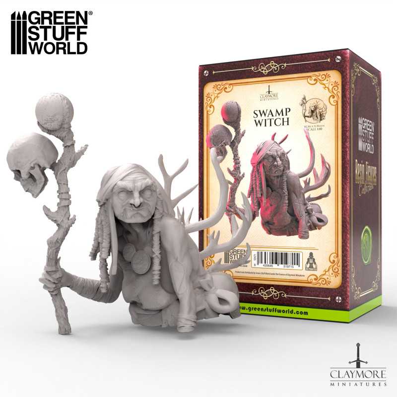GREEN STUFF WORLD Claymore Miniatures - Swamp Witch
