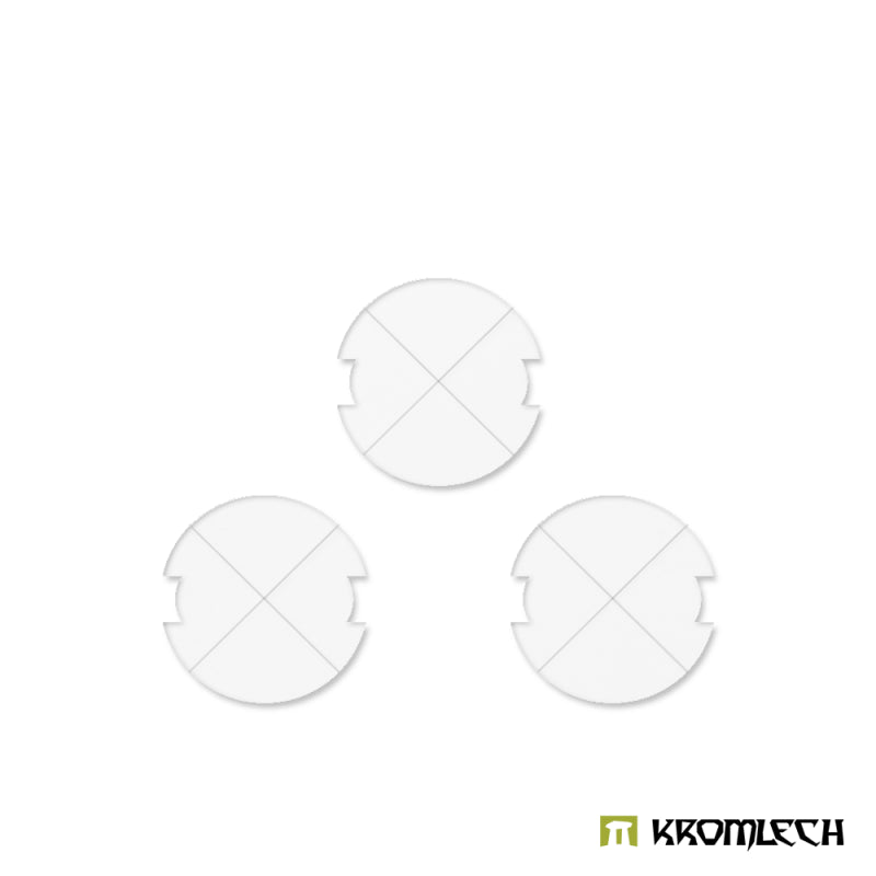 KROMLECH Clear Acrylic Legion Bases – 70 mm