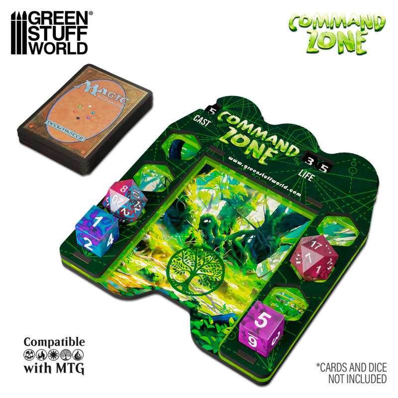GREEN STUFF WORLD Command Zone Tray - Forest