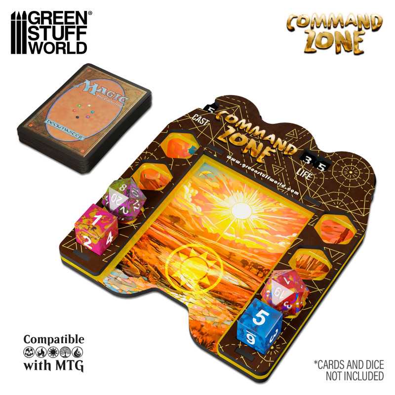 GREEN STUFF WORLD Command Zone Tray - Plains
