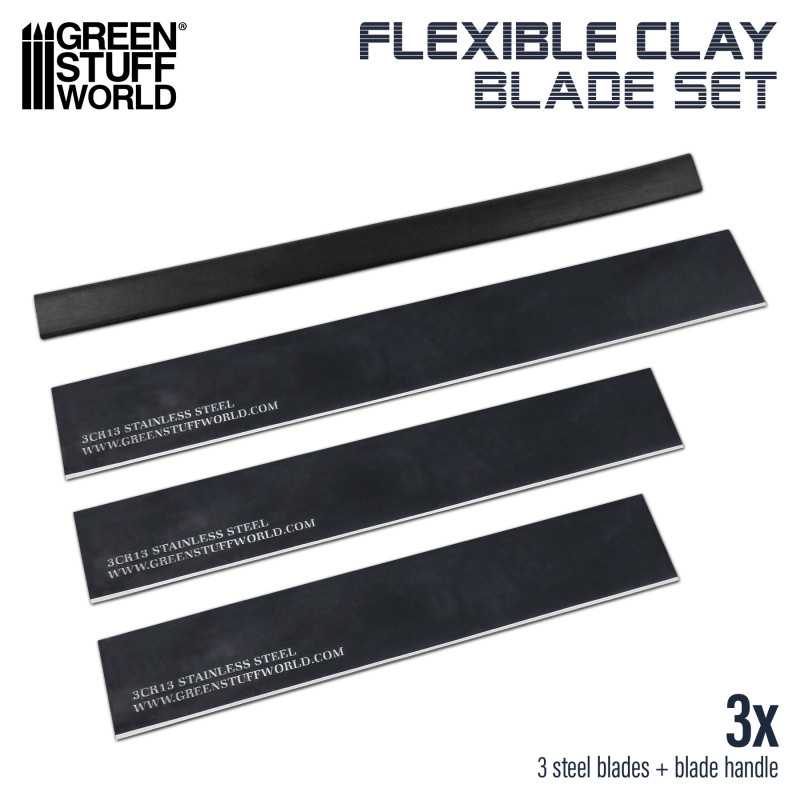 GREEN STUFF WORLD Flexible CLAY blade set