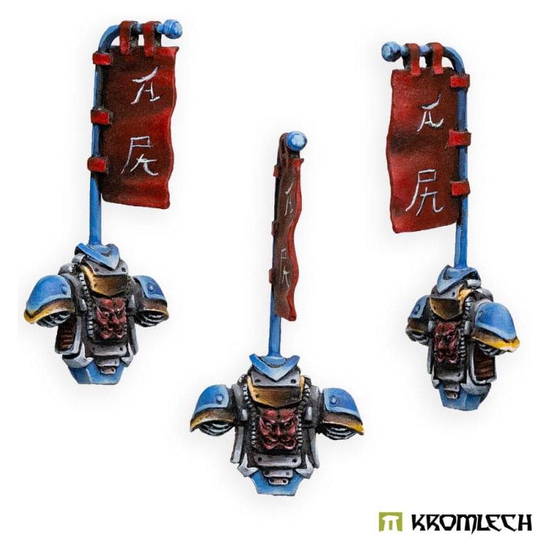 KROMLECH Cyber Samurai Backpacks with Banners (5)