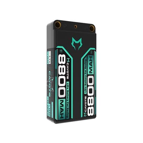 CAYOTE Racing Lipo Battery, 145C, 8800mAh, 1S2P, 3.7V, 32.56Wh