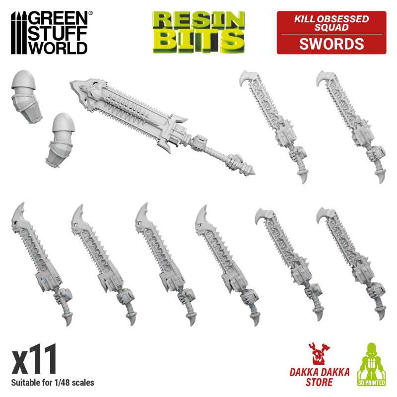 GREEN STUFF WORLD DakkaDakka - Kill Obsessed Squad - Swords