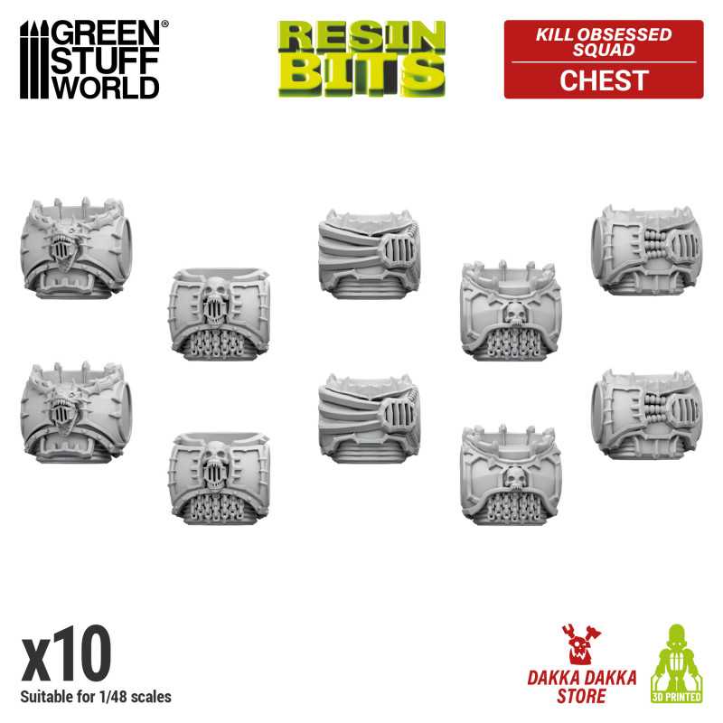 GREEN STUFF WORLD DakkaDakka - Kill Obsessed Squad - Torsos