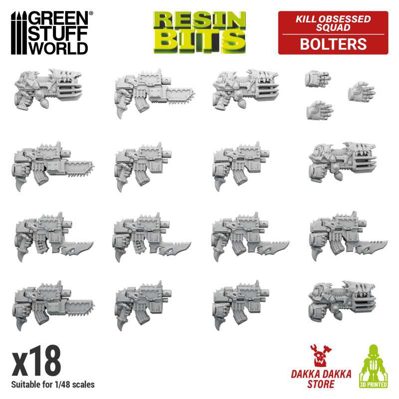 GREEN STUFF WORLD DakkaDakka - Kill Obsessed Squad - Weapons