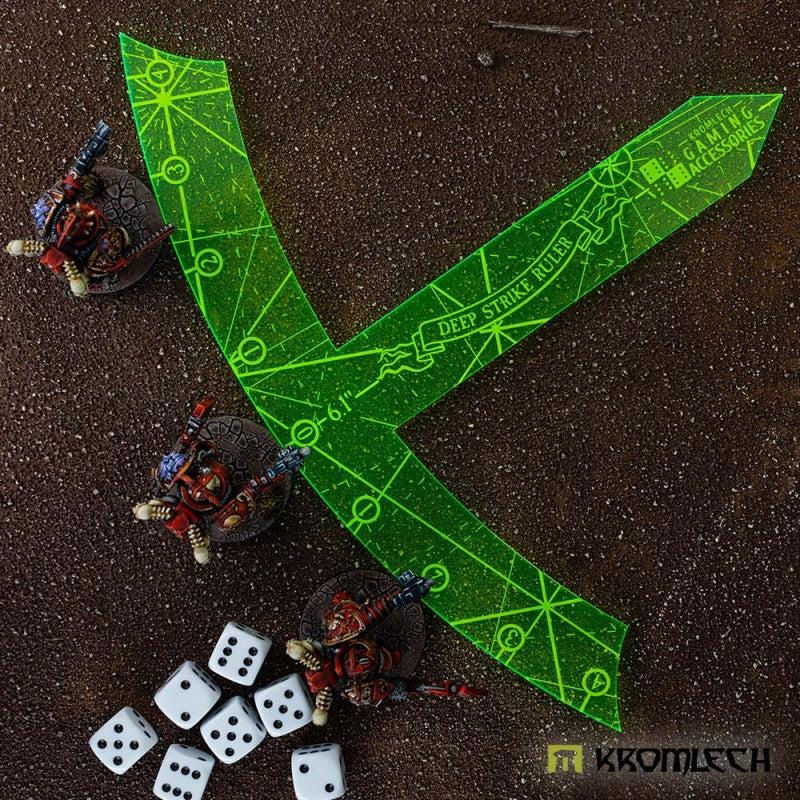 KROMLECH Deep Strike Ruler Template 6" - Large Perimeter - Green