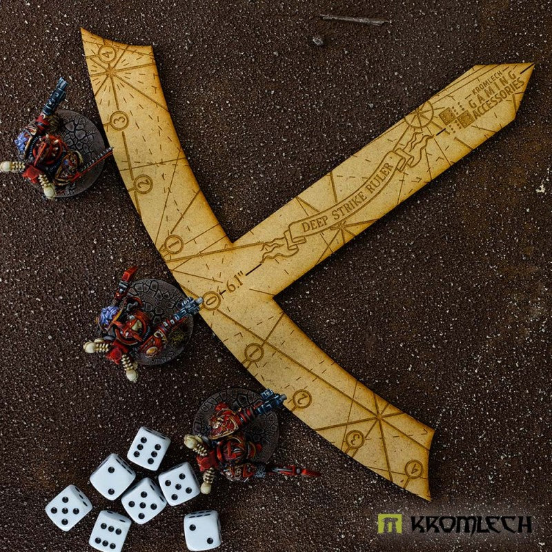 KROMLECH Deep Strike Ruler Template 6" - Large Perimeter - HDF