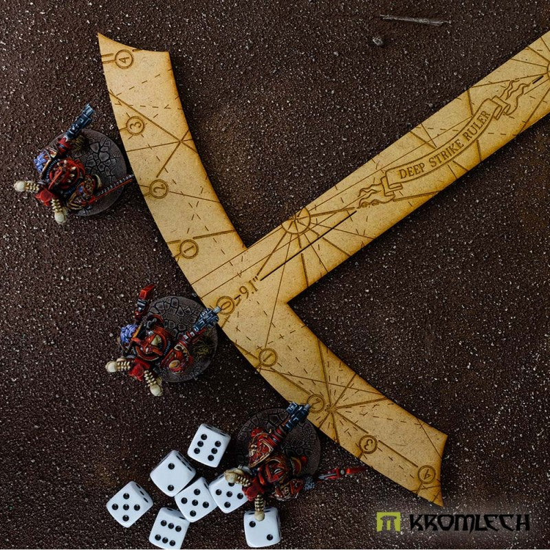 KROMLECH Deep Strike Ruler Template 9" - Large Perimeter - HDF