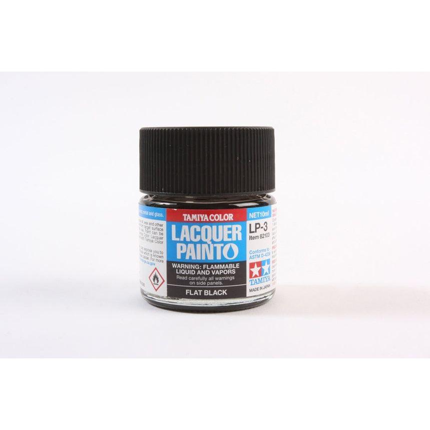 TAMIYA LP-3 Flat Black Lacquer Paint 10ml