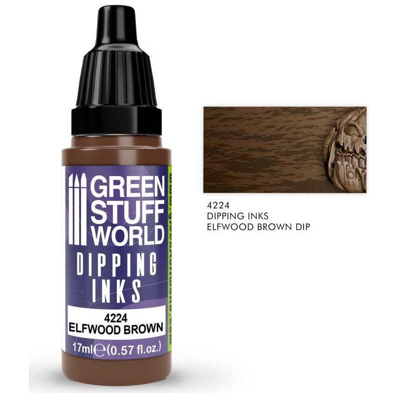 GREEN STUFF WORLD Dipping ink 17 ml - Elfwood Brown Dip