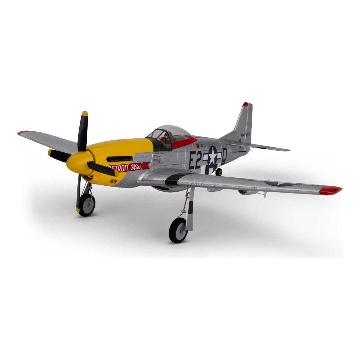 E-Flite UMX P-51D Miss Detroit RC Plane BNF Basic EFLU7350