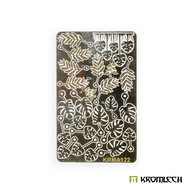 KROMLECH Etched Brass Jungle Plant Leaves