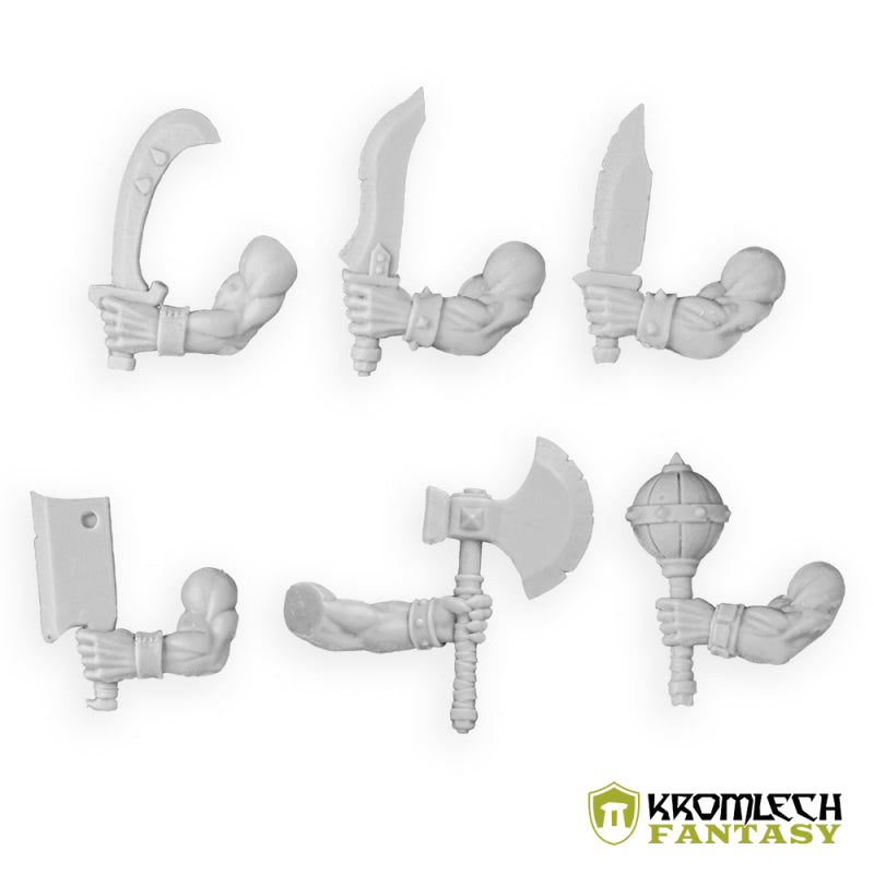 KROMLECH Fantasy Orcs Hand Weapons - Left