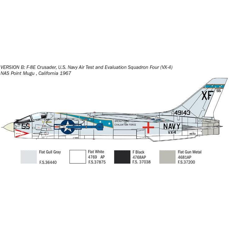 ITALERI 1/72 F-8E Crusader Super Decal Sheet