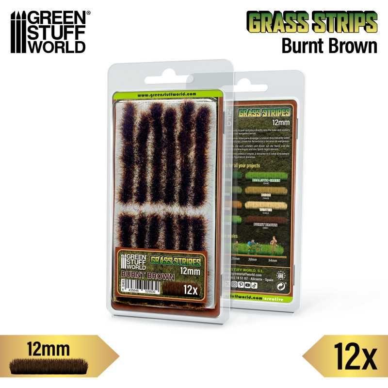 GREEN STUFF WORLD Grass Strips 12 mm - Burnt Brown