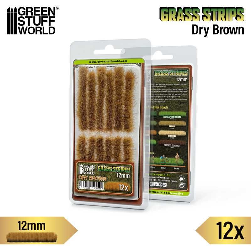 GREEN STUFF WORLD Grass Strips 12 mm - Dry Brown